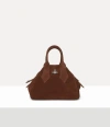 Vivienne Westwood Yasmine Small Bag Leather Chocolate-brown