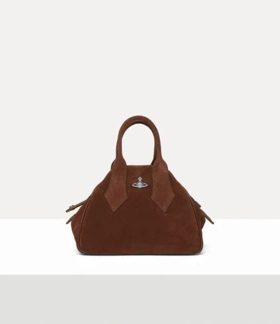 Vivienne Westwood Yasmine Small Bag Leather Chocolate-brown