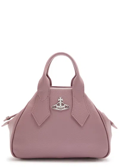 Vivienne Westwood Yasmine Small Faux Leather Top Handle Bag In Pink