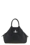 Vivienne Westwood Triangular Silhouette Leather Tote Bag In Black