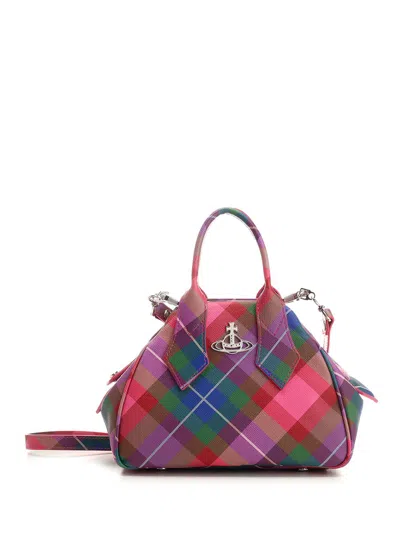 Vivienne Westwood Printed Synthetic Leather Mini Yasmine Handbag In Multicolor