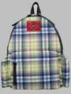 Vivienne Westwood Multicolor George Plaid Pattern Medium Backpack In Multi