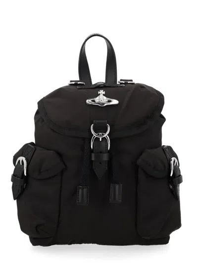 Vivienne Westwood Zaino Highland Mini Backpack - 30 X 25 Cm In Black
