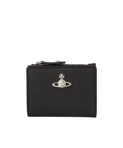 Vivienne Westwood Zip-around Wallet In Black