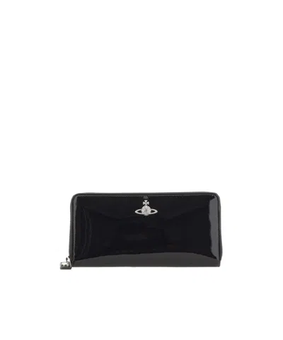Vivienne Westwood Zip-around Wallet In Black