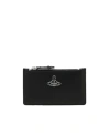Vivienne Westwood Zipper Card Bag In Black