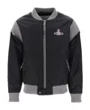 Vivienne Westwood Bomber Jacket With Logo In Black