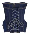 Vivienne Westwood Zippered Bra In Blue