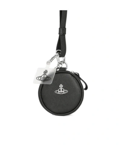 Vivienne Westwood Zippered Clutch In Black