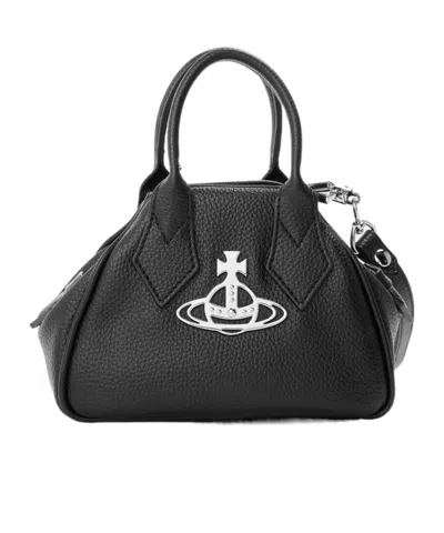 Vivienne Westwood Zippered Handbag In Black