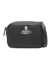 Vivienne Westwood Anna Crossbody Bag In Synthetic Leather In Black