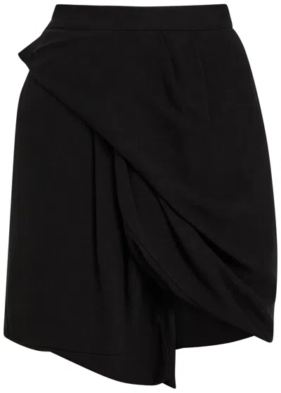 Vivienne Westwood Zora Crepe Mini Wrap Skirt In Black