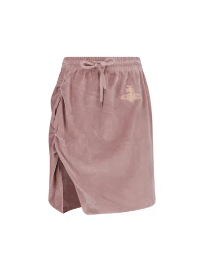 Vivienne Westwood -style Cotton Blend Skirt For Women In Transparent