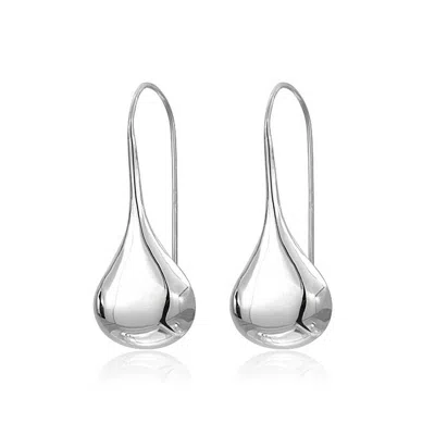 Vivies Intensity Tear Drop Hook Earrings Solid 925 Sterling Silver