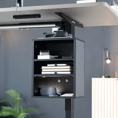 Vivo 16 H X 12.8 W Desk Shelf In Black