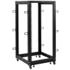 Vivo 25u Open Frame Adjustable Server Rack, 4 Post Mobile Data Holder In Black