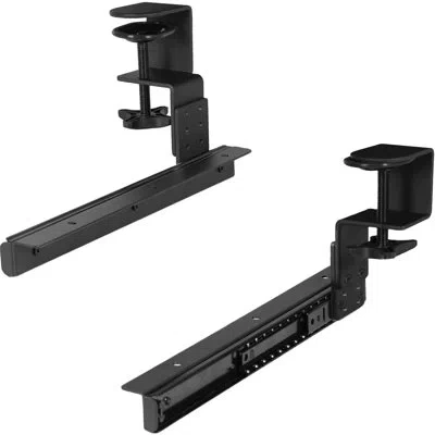 Vivo 2.75" H X 26.8" W Desk Rails For Keyboard Tray In Black
