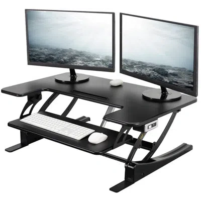 Vivo 36" Electric Standing Desk Converter (desk-v000ve) In Black