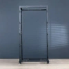 Vivo 42u Open Frame Adjustable Server Rack, 4 Post Mobile Data Holder In Black