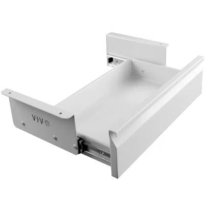 Vivo 4.5" H X 17.7" W X 9" D Under Desk Drawer In White