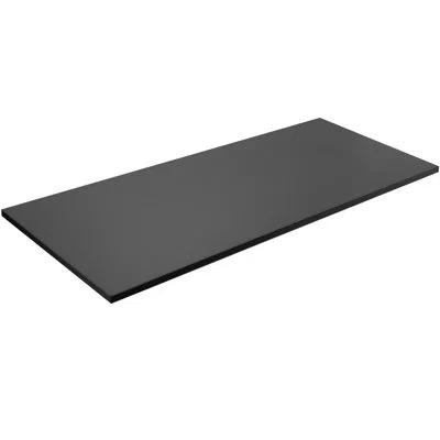 Vivo 71 X 30 Inch Square Corner Table Top For Standing Desk Frames (desk-top71b-s) In Black