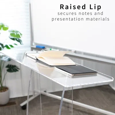 Vivo Acrylic 27" Multi-purpose Podium Stand (stand-pdma Series) In Clear