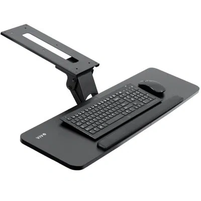 Vivo Adjustable 34" Keyboard & Mouse Platform Tray Under Desk Mount (mount-kb36b) In Black
