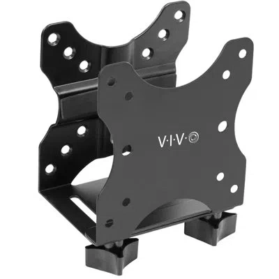 Vivo Adjustable Thin Client Mount Bracket Under Desk Mini Pc Computer Holder In Black