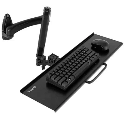 Vivo Articulating Keyboard & Mouse Platform Wall Mount, Mount-kb35a In Black
