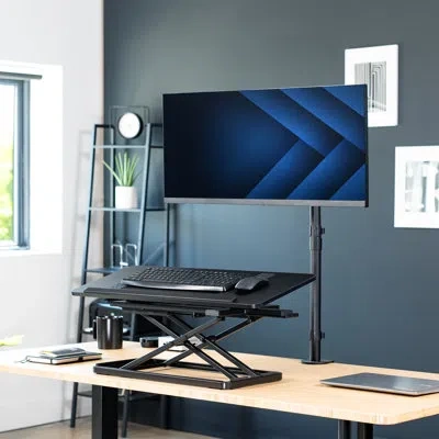 Vivo Black 30" Tilting Keyboard Riser