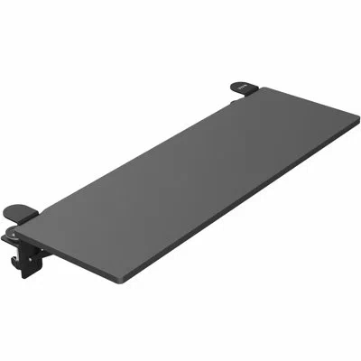 Vivo Black Clamp-on 36" X 12" Desk Extension, Accessory Platform, Keyboard Tray (desk-ext36)