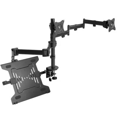 Vivo Black Multi Screen Desktop Mount Holds Up To 15.4 Lbs