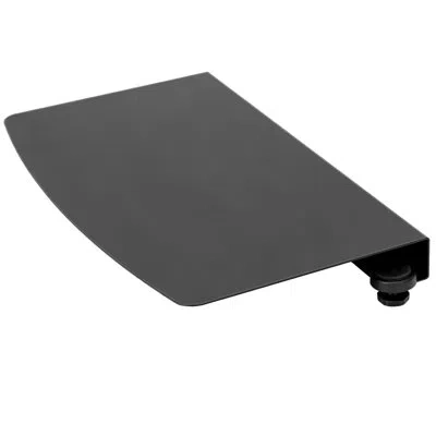 Vivo Clamp-on Steel Corner Connector, Workspace Extender For L-shaped Desk In Black