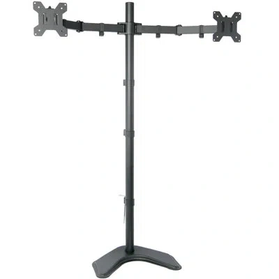 Vivo Dual Monitor Extra Tall Desk Stand In Matte Black