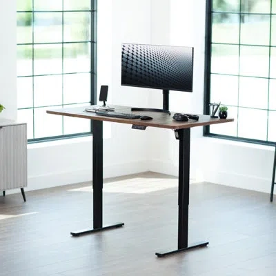 Vivo Electric 60” X 30” Stand Up Desk In Black