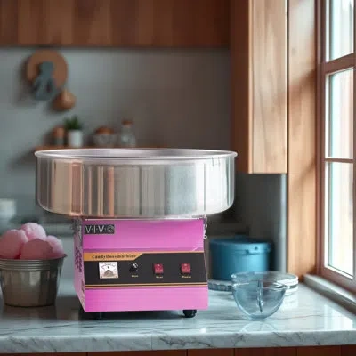 Vivo Electric Commercial Cotton Candy Machine In Pink