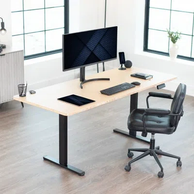 Vivo Electric Dual Motor Standing Desk Frame, E-200 Series In Black