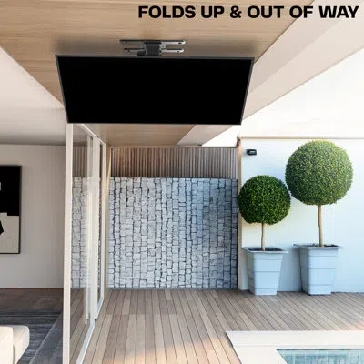 Vivo Electric Flip Down And Swivel Ceiling Tv Mount For 37 To 70 Inch Screens In Black