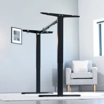 Vivo Electric Single Motor Desk Frame In Black