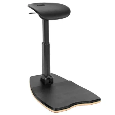 Vivo Ergonomic Leaning Chair With Anti-fatigue Mat In Black