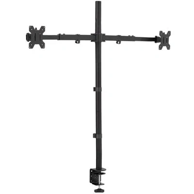 Vivo Extra Tall Telescoping Dual 27" To 38" Ultrawide Monitor Desk Mount, Stand-ts38c-t In Black