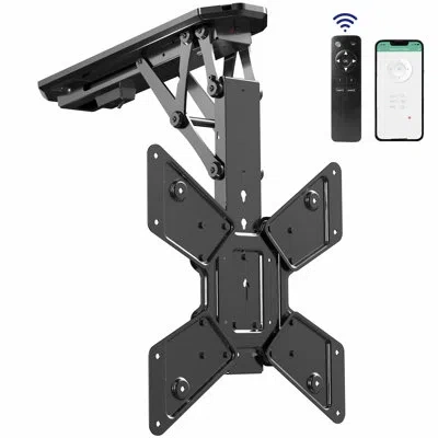 Vivo Flip Down Ceiling Mount For 23" To 55" Tvs (mount-e-fd55 Series) In Black