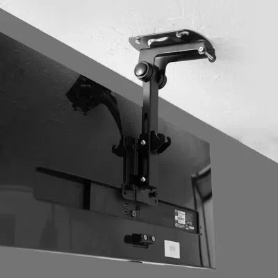 Vivo Flip Down Ceiling Tv And Monitor Mount In Black