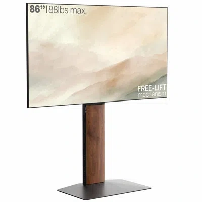 Vivo Free-lift Tv Stand With Super-sized Base, Fits 55" To 86" Screens In Black