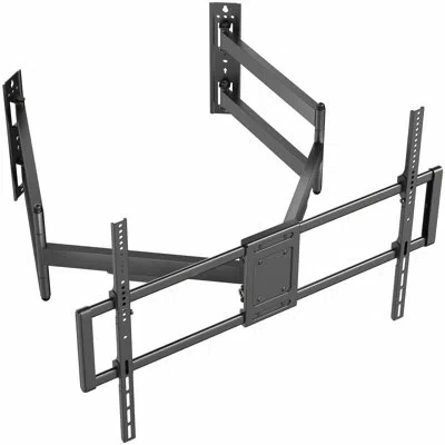 Vivo Full Motion Corner Wall Tv Mount Bracket For 46" To 100" Flat Screens In Black
