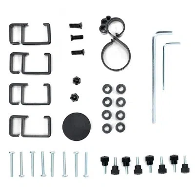 Vivo Hardware Pack For Monitor Stand, Screen Mounting, Cable Management In Black