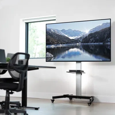Vivo Heavy Duty Tv Cart For 32" To 83" Screens, Stand-tv09 In Silver