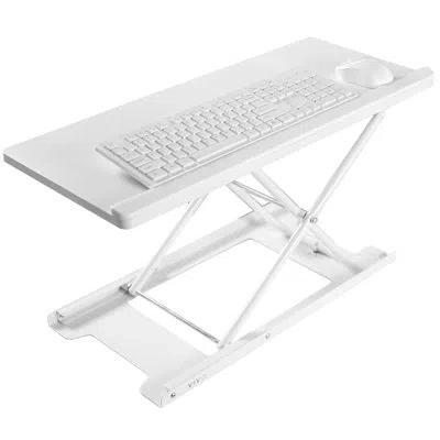 Vivo Height Adjustable Standing Desk Converter In White
