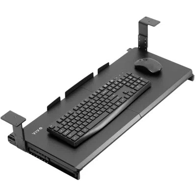 Vivo Height Adjustable Under Desk Keyboard And Mouse Slide-out Drawer (mount-kb27hb) In Black