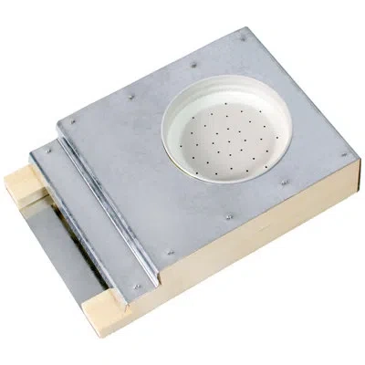 Vivo Light Wood Boardman Beehive Entrance Feeder In Silver